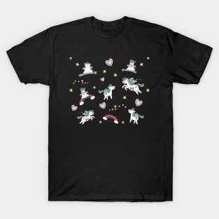 Unicorns Hearts And Rainbows T-Shirt